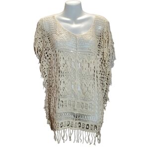 MARCI crochet top swim cover L